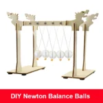 DIY Newton Cradle Balance Balls School Teaching Supplies Physics Science Pendulum Desk Project Toy Gifts Home Decoration Gift - Image 2