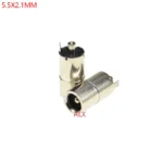 10pcs Dc Power Jack Socket Connector Dc084 5.5*2.1mm Panel Mount 5.5x2.1mm Female dc-084