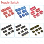5/10PCS 1.27mm/2.54mm Pitch Slide Toggle Switch Dip/Smd/Right Angle Double Row 1/2/3/4/5/6/8/10/12 Position/Bit/Way/Channel/Pin