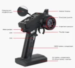 Hotrc CT-6A CT-4A 6CH 4CH 2.4GHz Radio System Transmitter Remote Controller with F-06A F-04A 6Ch Receiver for RC Car Boat Tank - Image 9