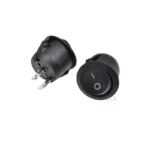 5pcs 20mm Diameter 2pin Black Small Round Push Button Rocker Switch on/off   Power Switches 3a/250v 6a/125v - Image 2