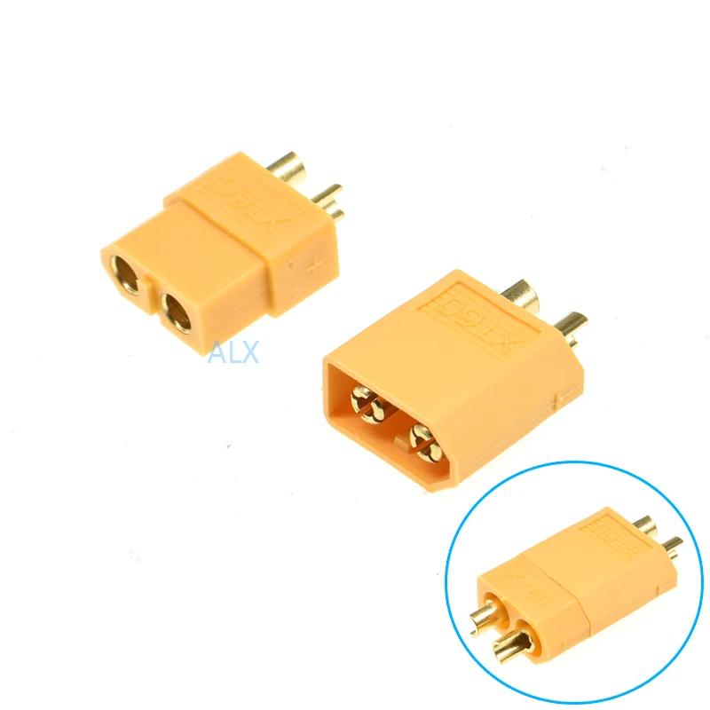 10pcs Xt60 xt-60 Male Female Bullet Plug Connector Banana Plug Socket For Rc Uav Lipo Battery