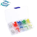 200PC/Set 3mm/5mm LED KIT Mixed Color Red Green Yellow Blue White Light Emitting Diode Assortment Box Set - Image 7