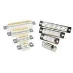 1Pcs Gold Solid Pin DB9 DB15 DB25 DB37 Hole/Pin Female/Male Welded Connector RS232 serial port D-SUB adapter 9/15/25/37 pin - Image 2