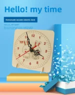 DIY Clock Model  DIY Science Toys Children Educational Technology Project Model Toys Educational Wooden Puzzle Games For Gift - Image 7