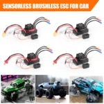 AneegFpv HG 35A 60A 80A Waterproof Sensorless Brushless ESC 2-3S 2-4S for 1/10 1/12 1/14 1/16 RC Car F540 3650 Brushless Motor - Image 19