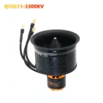 QX-MOTOR 50mm EDF QF2611 QF2611PRO 12blades Ducted fan with 3300KV/ 4000KV /4600KV/ 5000KV Brushless Motor For Rc Jet Aircraft - Image 7