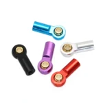 5Pcs Metal M3 Aluminum Link Tie Rod End Ball Joint for 1/10 RC Car Crawler AXIAL SCX10 D90 D110 Tamiya racing - Image 2