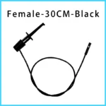 Test Hook Clip to Dupont Male/Female Jumper Wire 26AWG Silicone Cable For Breadboard Oscilloscope Logic Analyzer - Image 9