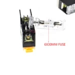 2PCS 6*30mm FUSE 10A Tube Single Connection FS-101 Guide Rail Type Fuse Holder With Indicator Light Single Slideway Fuse Box - Image 4