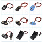 5/10pcs 9v Battery Box 9V Battery Snap Connector Clip Lead Wires Holder Wire Length 15CM For Arduino