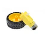 1SETS TT MOTOR 130 WITH THE WHEEL Smart Car Robot Gear Motor  FOR ARDUINO DC3V-6C DC Slow down GEAR motor 1PCS + 1pcs 65MM WHEEL - Image 3