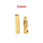 20pcs/lot 2.0mm 3.0mm 3.5mm 4.0mm 5.5mm 6.0mm 8.0MM Gold Bullet Banana Connector plug for ESC Lipo RC battery Plugs (10 pair) - Image 18