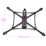 AneegFpv MARK4 V3 Pro 13inch 570mm Carbon Fibre Drone Rack Frame Kit With 8mm Arm For FPV Freestyle Quadcopter Traverser - Image 7