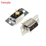1PCS 5W1 30A 5 PIN Gold plated FEMALE high current CONNECTOR D-SUB adapter Plug-in type 5pin plug socket high power - Image 4