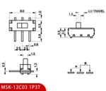 10PCS Slide Switch Micro-power Toggle Switch Single and Double-row Direct-inserted Horizontal Sliding Second Gear Third Gear - Image 33