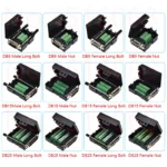 DB9/VGA15/DB15/DB25 Pin Male/Female Plug Serial Port Connector To Terminal Adapter Shell D-Sub RS232/485 Wire Cable Free Solder