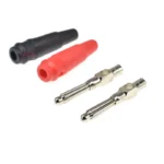 5PCS 4mm 32A Solderless Side Stackable Banana male Plug Copper Connectors Terminals