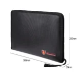 Portable Fireproof Water Resistant Document Bag Large Capacity Money File Folder Safe Bag with A4 Size 12 Pockets Zipper Closure - Image 10