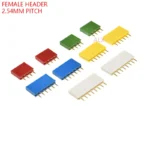 10PCS 4/6/8/ PIN SINGLE row Straight FEMALE PIN HEADER 2.54MM PITCH Strip Connector Socket 4PIN 6PIN 8PIN 4p 6p 8p FOR pcb BOARD