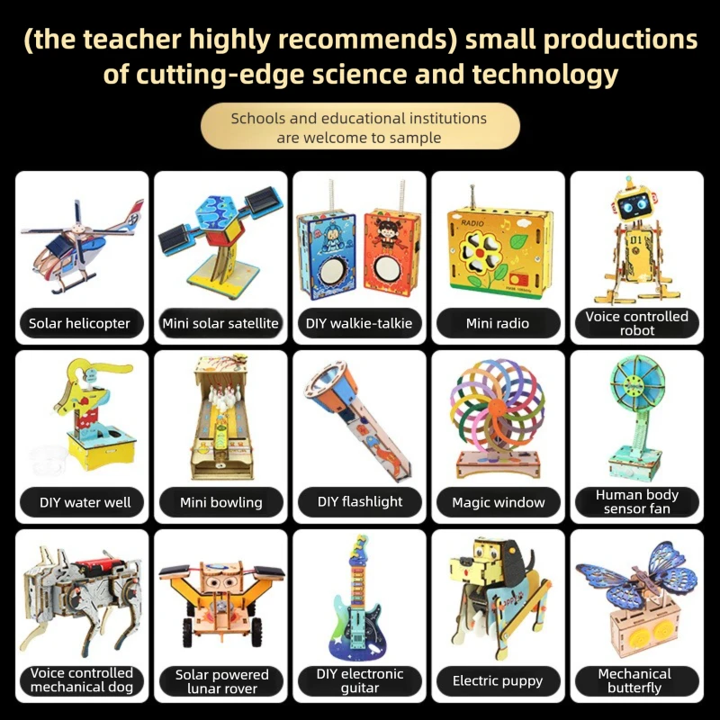 S94add59bb4654828bfb7299aee25f5a7y.webp DIY Science Toys Children Educational STEM Projects Kits 3D Assemble Car Boat Model Wood Puzzle Toy Scientific Experiment Kit - Image 1