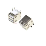 10pcs Double Usb 2.0 Type A Female Jack Socket Connector usb-a 4pin 90 Degrees Right Angle For Pcb - Image 2