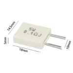 10pcs Non-inductive Ceramic Cement Resistor 5W 0R01 0R015 0R022 0R02 0R025 0R03 0R047 0R05 Ohm 0.01R 0.015R 0.022R 0.02R 0.025R - Image 5