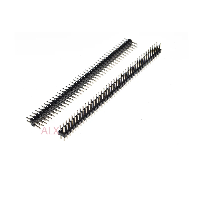 10pcs 2x40 Pin Double Row Male 2.0mm Pitch Pin Header Connector Strip 2x40pin 2*40 40p 40pin For Pcb Board Arduino