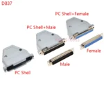 2Pcs DB9 DB15 DB25 DB37 Hole/Pin Female/Male Blue Welded Connector RS232 serial port Socket DB D-SUB Adapter 9/15/25/37pin Shell - Image 8