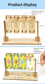 DIY Binary Demonstrator DIY Math Simulation Calculation & Education Model Toy Physics Science Toys For Children Gift Toy Project - Image 12