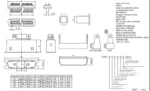 1PCS 57 Series Centronics Connector Male Female CN14/24/36/50P Ribbon Computer Printer Cable Mount Adapters with Mental Cover - Image 12
