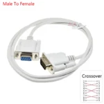 1PCS DB9 Serial Cable 9Pin RS232 Male/Female Straight/Crossover Type  PC Converter Expansion Cable 1.5M Extension Cable - Image 7