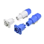 1pcs Powercon nac3fca+nac3mpa-1 Chassis Plug Panel Connector 3pins 250v Ac Power Male Plug + Female Socket Led Speakon Connector - Image 2