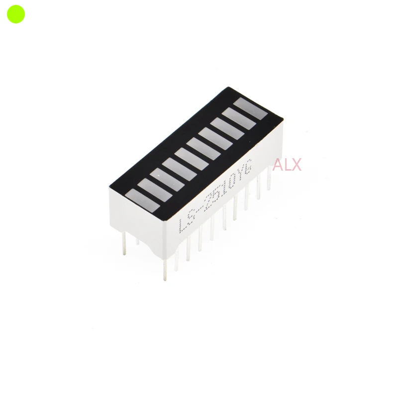 5pcs green 10 segment led bar graph display Ultra Bright led bargraph light display digital tube led module