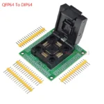 1Pcs QFP64/LQFP64/TQFP64 To Dip64 Ic Test Socket Programmer Adapter/Converter For Stm32 Atmega Chip