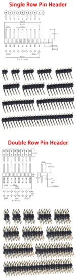 20PCS 2.54mm Single Row single pin curved Pin Header Connector Double row pin header 2P/3P/4P/5P/6P/8P/10P Strip Curved Needle - Image 6