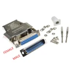 1set DB25 female MALE CONNECTOR + metal shell Solder Type D-Sub CONNECTORS 25 pin plug socket Adapter - Image 3
