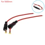 5/10PCS 5X20mm/6X30mm Glass Fuse Holder With Wire 5*20 6*30 Insurance Tube Socket Fuseholder Clip And Box BLX-A PCB Mounting - Image 3