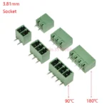 10PCS 2.54/3.81/5.08MM 2EDG 15EDG 2/3/4/5/6/7/8 Pin Screw Terminal Block Connector Pitch Plug+Straight/Curved Needle Pin Socket - Image 5