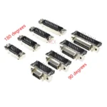 2pcs MDR Servo driver SCSI Connector HPCN Slot Type 14/20/26/36/50 pin female plug 180 90 Degree right angle Through Holes pcb - Image 2