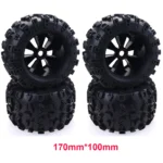 4pcs/pack 1/8 Scale 17mm Hex RC Truck Tires and Wheels Set Glued for Traxxas Maxx Tmaxx E-Revo Revo 3.3, JLB Cheetah Monster - Image 9