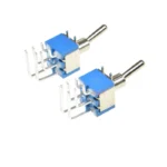 5PCS BLUE MINI MTS-202C4 RIGHT ANGLE Miniature toggle switch PCB Panel Mount 6PIN ON-ON power switche 6A/125V 3A/250V MTS102 - Image 2