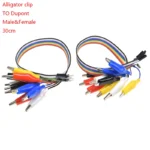 Alligator Clips TO DUPONT WIRE MALE/FEMALE PLUG 30CM Crocodile Wire Jumper cable for Test Lead,For Arduino Raspberry pi Makey