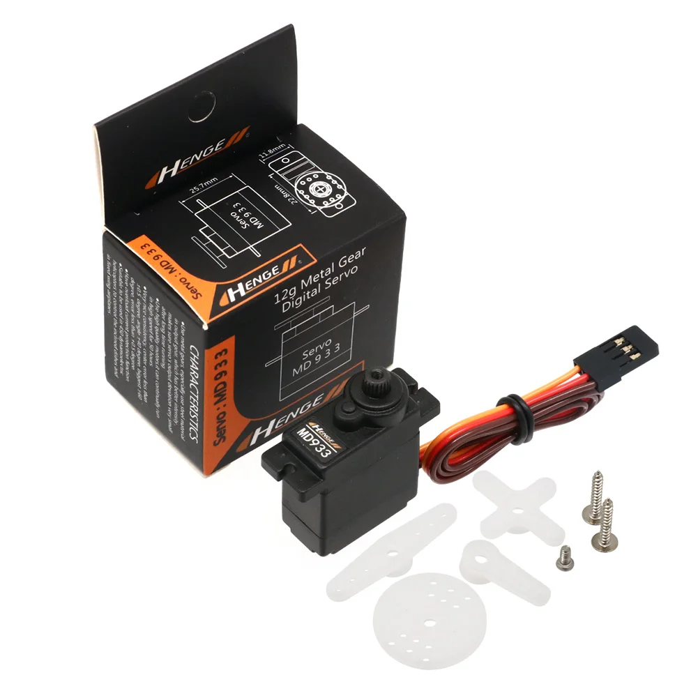 S9eee323a53af48a48b2df87be39e2e38e.webp HENGE MD933 MD922 Digital Torque Servos Metal Gear Servos For TREX 450 Rc helicopter - Image 1