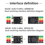 HGLRC ELRS GEMINI RX Dual Receiver 2.4G / 915Mhz for RC Airplane FPV Long Range Drone - Image 5