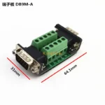 1PCS Double DB9 9PIN male female serial port connector to terminal block adapter D-SUB COM RS232 TO RS485 converter Board - Image 6