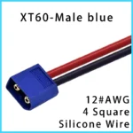 XT60 Connector Male & Female Plug with 10/20/30/50CM 12 AWG Silicone Wire for RC Airplane Quadcopter Lipo Battery ESC FPV Drone - Image 6