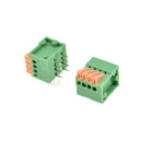 5/10Pcs Kf141r 2/3/4/5/6/7/8/9 Pin Spring Terminal Block Connector 2.54mm Pitch Right Angle 2p 3p 4p 5p For Pcb Mounted Splicing - Image 2