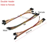 10Pcs 10/20/30cm Female To Female Double Head Dupont Line Jumper Wire Connector Cable 2.54mm 2/3/4/5/6/7/8/10 P/Pin For Arduino - Image 2