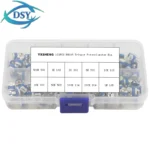 100Pcs/Set Box RM065 Carbon Film Horizontal Trimpot Potentiometer Assortment Kit 10Values Variable Resistor 500R 1K 2K 5K 10K~1M - Image 7